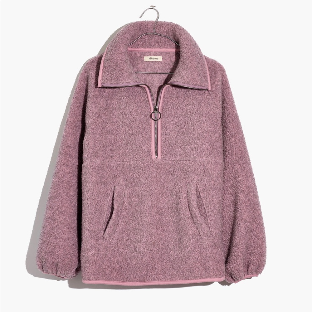 NWT Madewell Polartec® Fleece Half-Zip Jacket